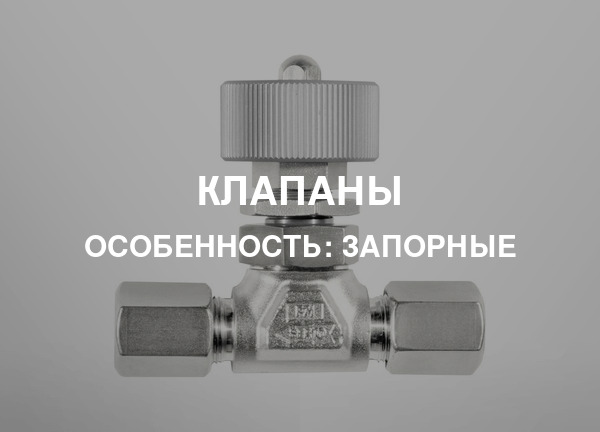 Особенность: Запорные